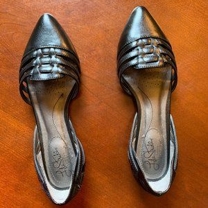 LifeStride Qutie D'Orsay Flats in Black - Sz 6.5